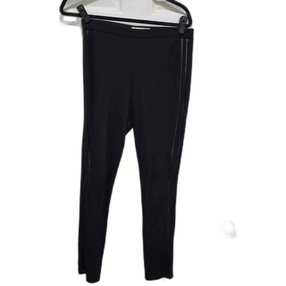 Michael Kors Leggings with Faux Leather Trim Med